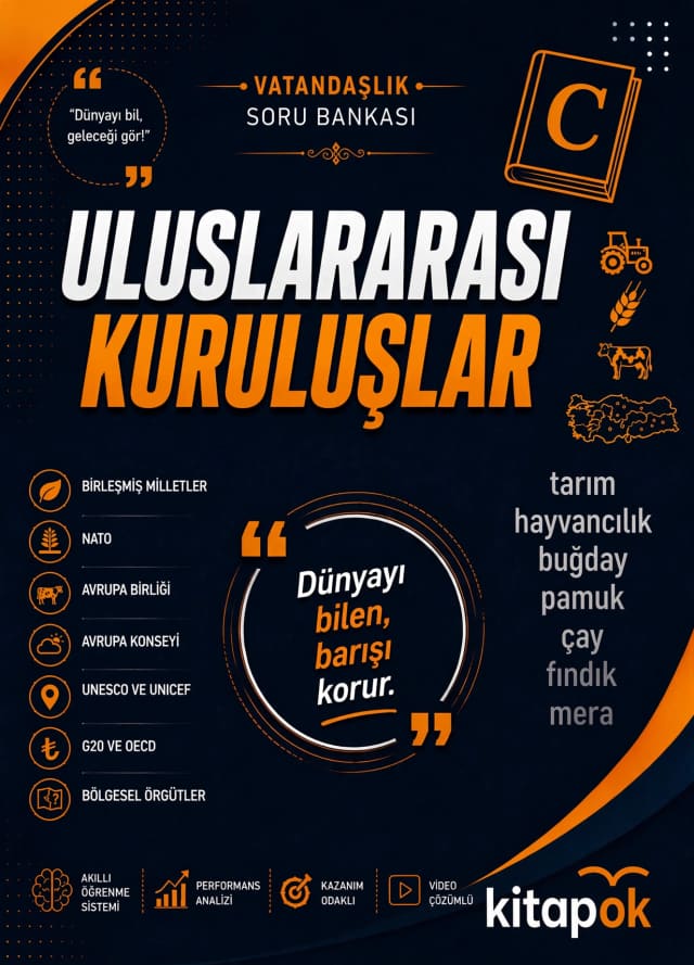 Uluslararası Kuruluşlar — 20 Soru soru bankası kapağı