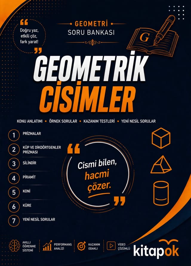 Geometrik Cisimler — 20 Soru soru bankası kapağı