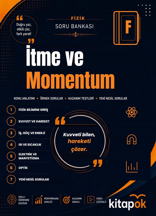 İtme ve Momentum — 20 Soru soru bankası kapağı
