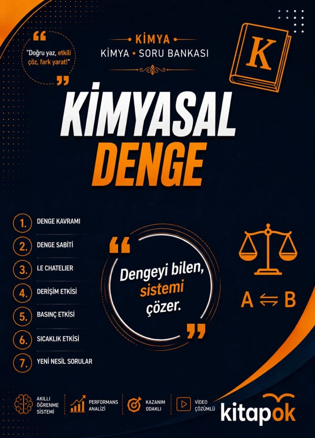 Kimyasal Denge — 19 Soru soru bankası kapağı