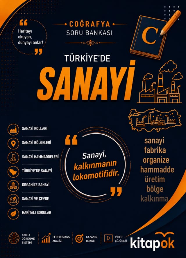 Türkiye'de Sanayi — 20 Soru soru bankası kapağı