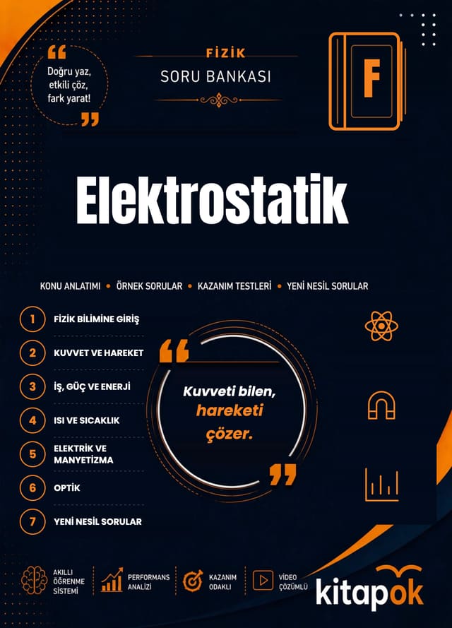Elektrostatik — 20 Soru soru bankası kapağı