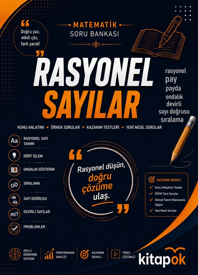 Rasyonel Sayılar — 19 Soru soru bankası kapağı