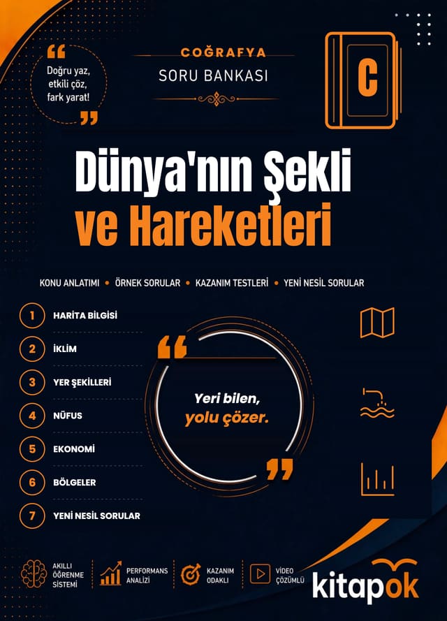Dünya'nın Şekli ve Hareketleri — 19 Soru soru bankası kapağı
