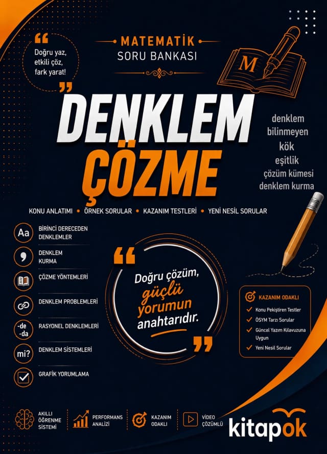 Denklem Çözme — 20 Soru soru bankası kapağı