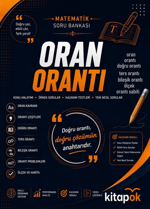 Oran-Orantı — 20 Soru soru bankası kapağı