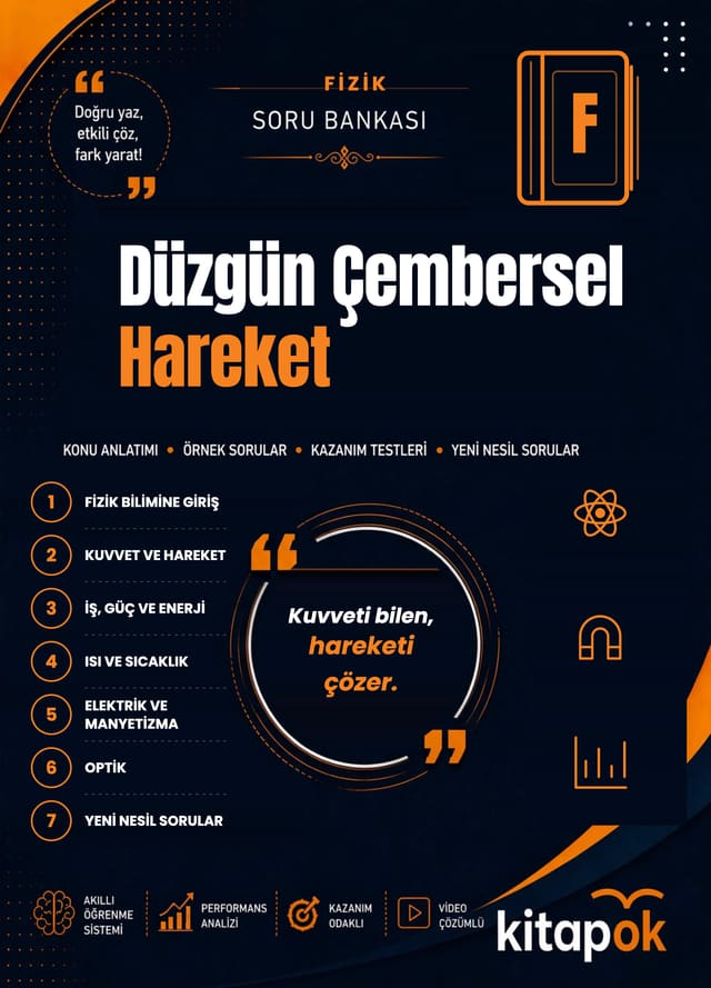 Düzgün Çembersel Hareket — 20 Soru soru bankası kapağı