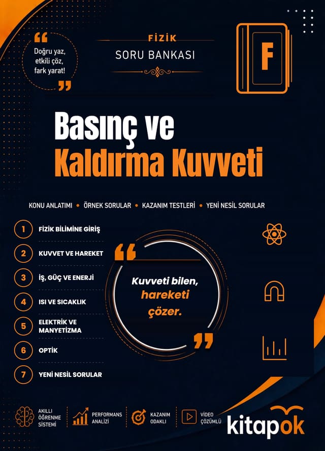 Basınç ve Kaldırma Kuvveti — 19 Soru soru bankası kapağı