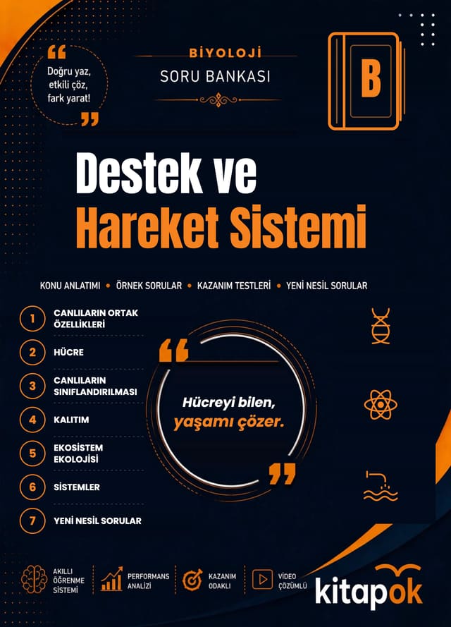 Destek ve Hareket Sistemi — 20 Soru soru bankası kapağı