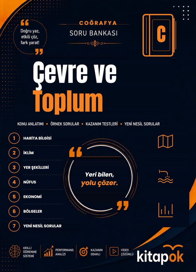 Çevre ve Toplum — 20 Soru soru bankası kapağı