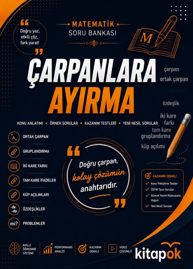 Çarpanlara Ayırma — 20 Soru soru bankası kapağı