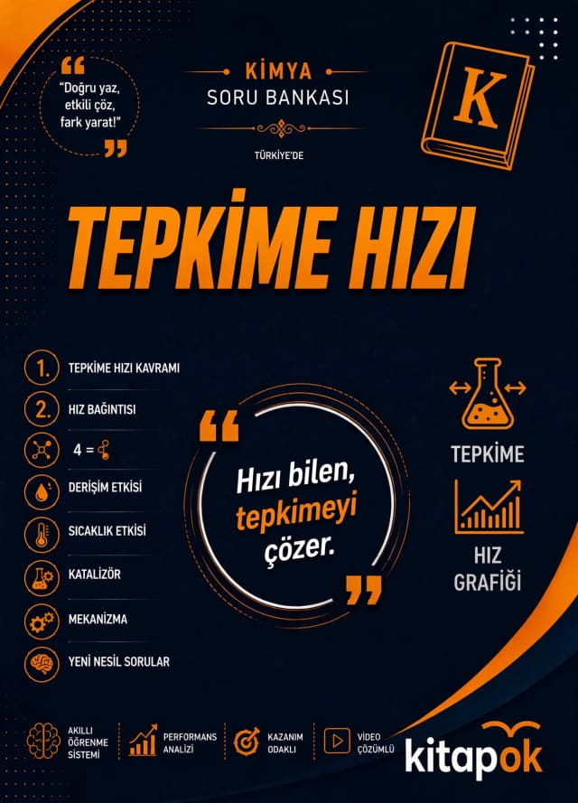 Tepkime Hızı — 20 Soru soru bankası kapağı