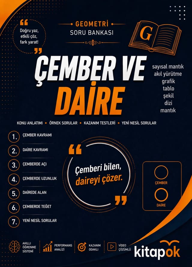 Çember ve Daire — 20 Soru soru bankası kapağı