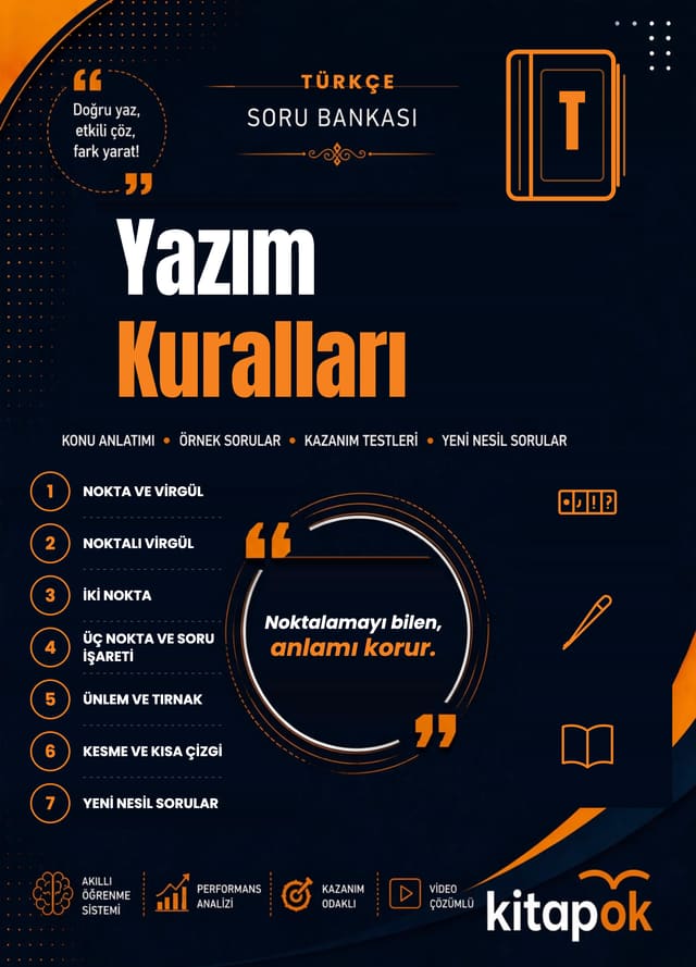 Yazım Kuralları — 18 Soru soru bankası kapağı