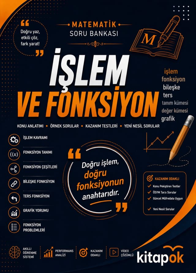 İşlem ve Fonksiyon — 20 Soru soru bankası kapağı