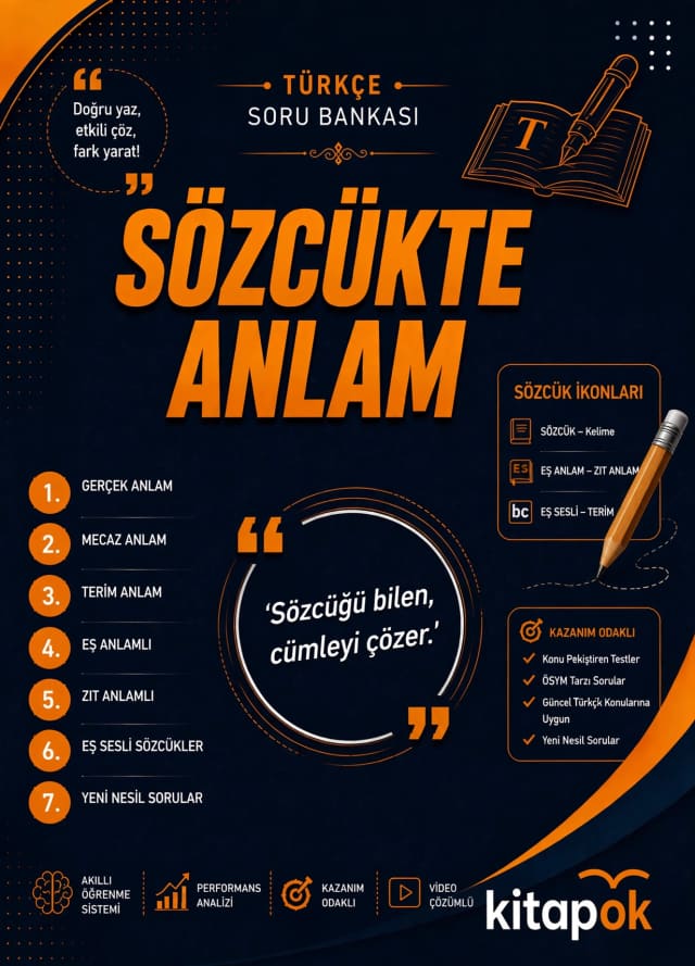 Sözcükte Anlam — 19 Soru soru bankası kapağı