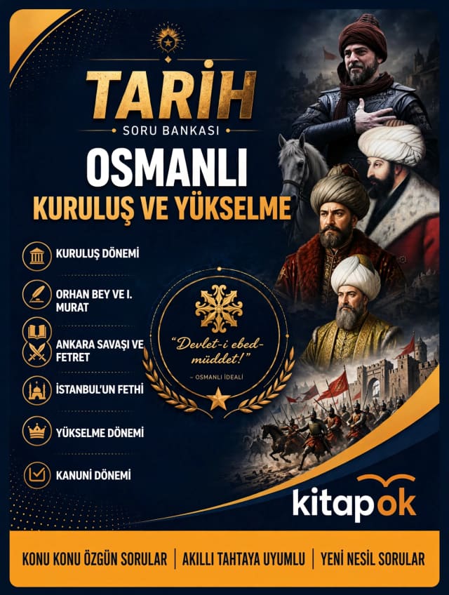 Osmanlı Kuruluş ve Yükselme Dönemi — 20 Soru soru bankası kapağı