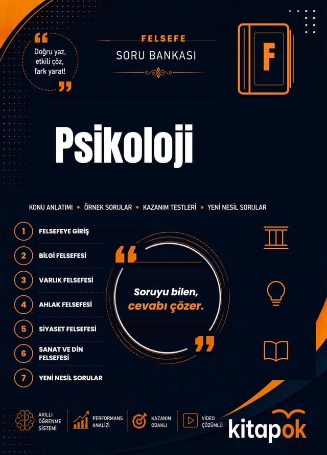 Psikoloji — 20 Soru soru bankası kapağı