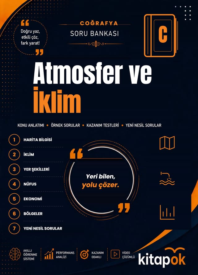 Atmosfer ve İklim — 18 Soru soru bankası kapağı