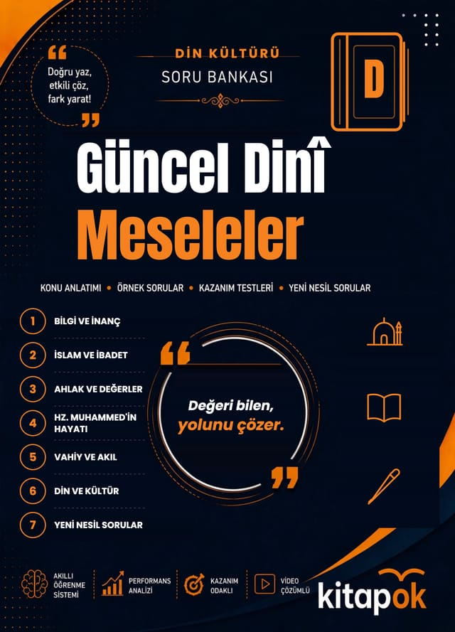 Güncel Dinî Meseleler — 20 Soru soru bankası kapağı