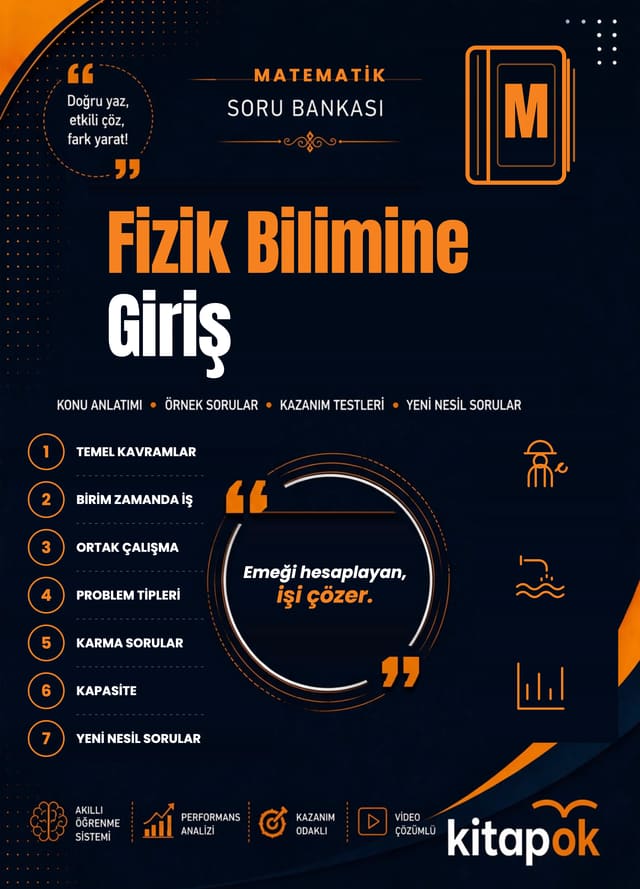 Fizik Bilimine Giriş — 20 Soru soru bankası kapağı