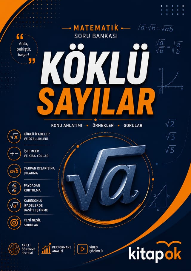Köklü Sayılar soru bankası kapağı