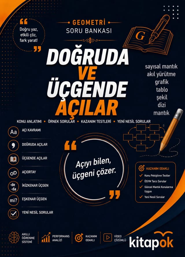 Doğruda ve Üçgende Açılar — 20 Soru soru bankası kapağı