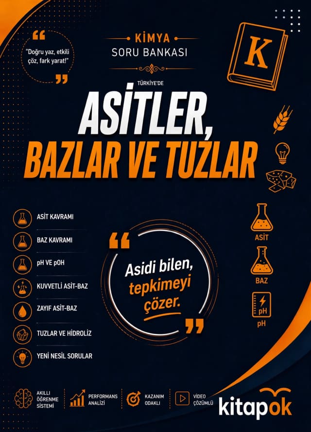Asitler, Bazlar ve Tuzlar — 20 Soru soru bankası kapağı