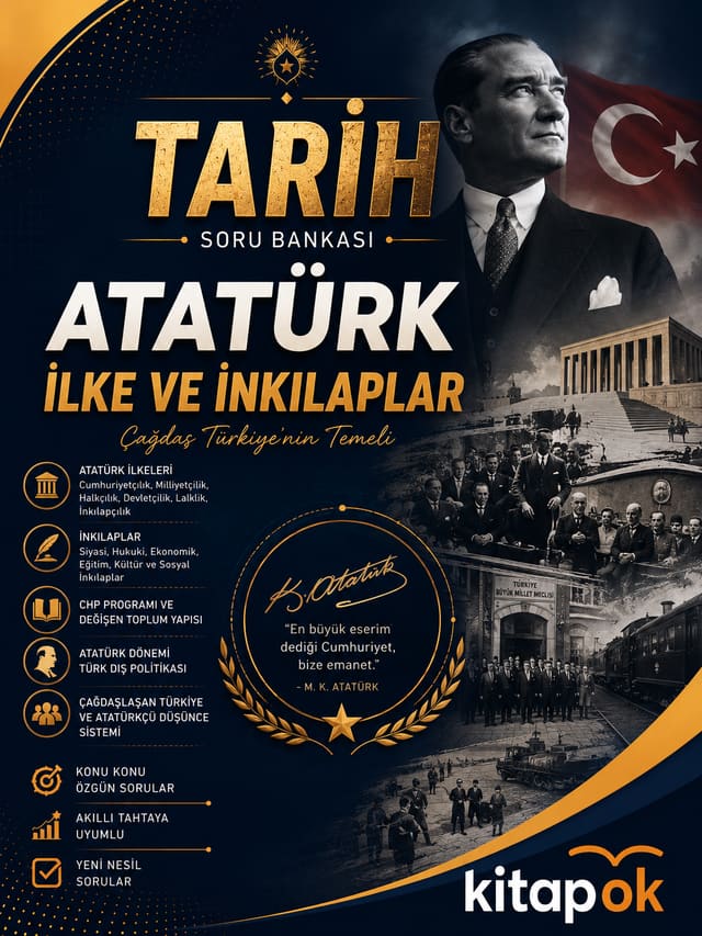 Atatürk İlkeleri ve İnkılapları — 20 Soru soru bankası kapağı