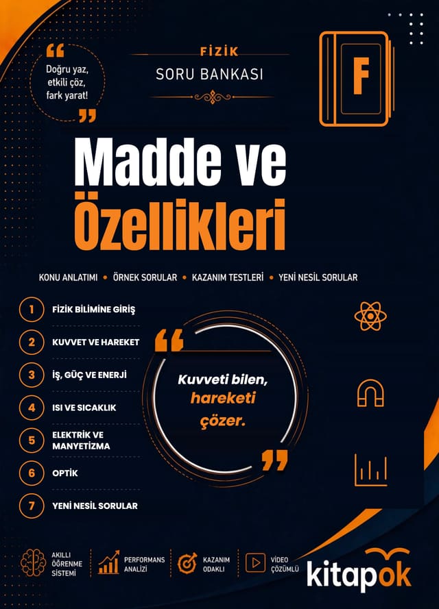 Madde ve Özellikleri — 20 Soru soru bankası kapağı