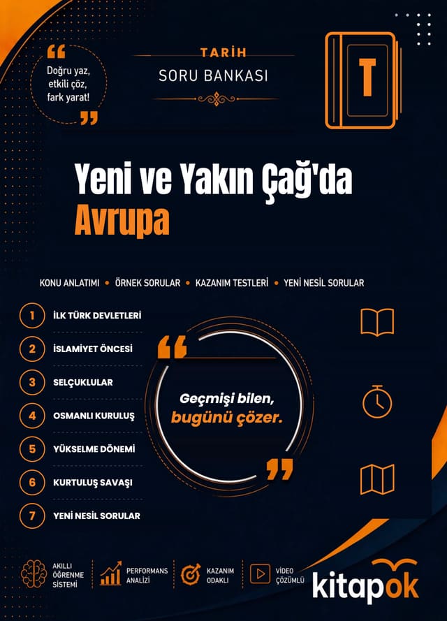 Yeni ve Yakın Çağ'da Avrupa — 20 Soru soru bankası kapağı