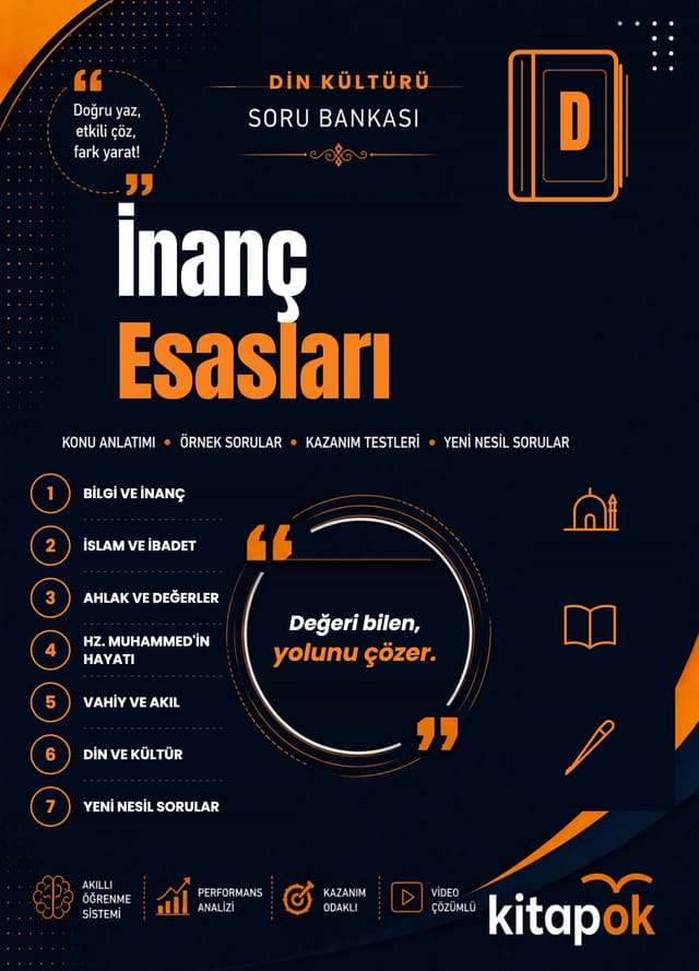 İnanç Esasları — 20 Soru soru bankası kapağı