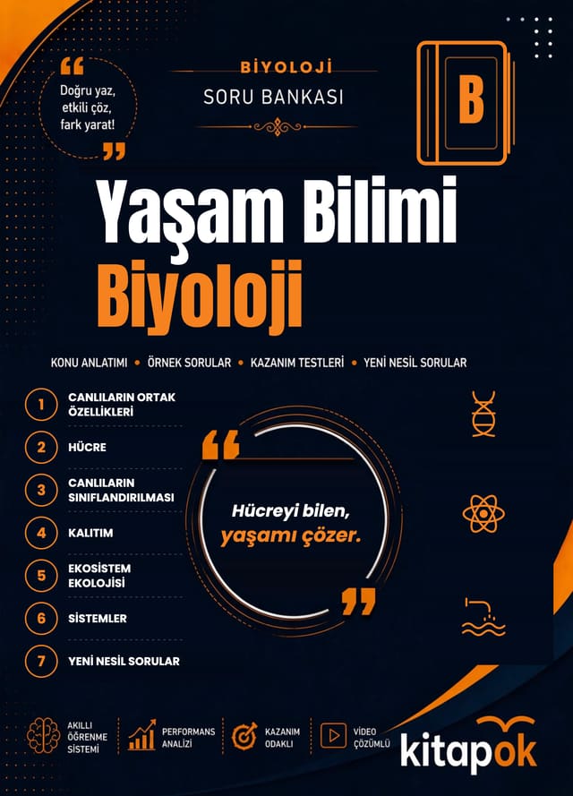 Yaşam Bilimi Biyoloji — 20 Soru soru bankası kapağı