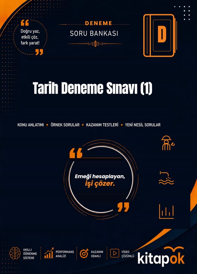 Tarih Deneme Sınavı (1) soru bankası kapağı