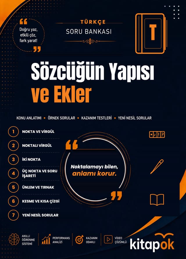 Sözcüğün Yapısı ve Ekler — 19 Soru soru bankası kapağı