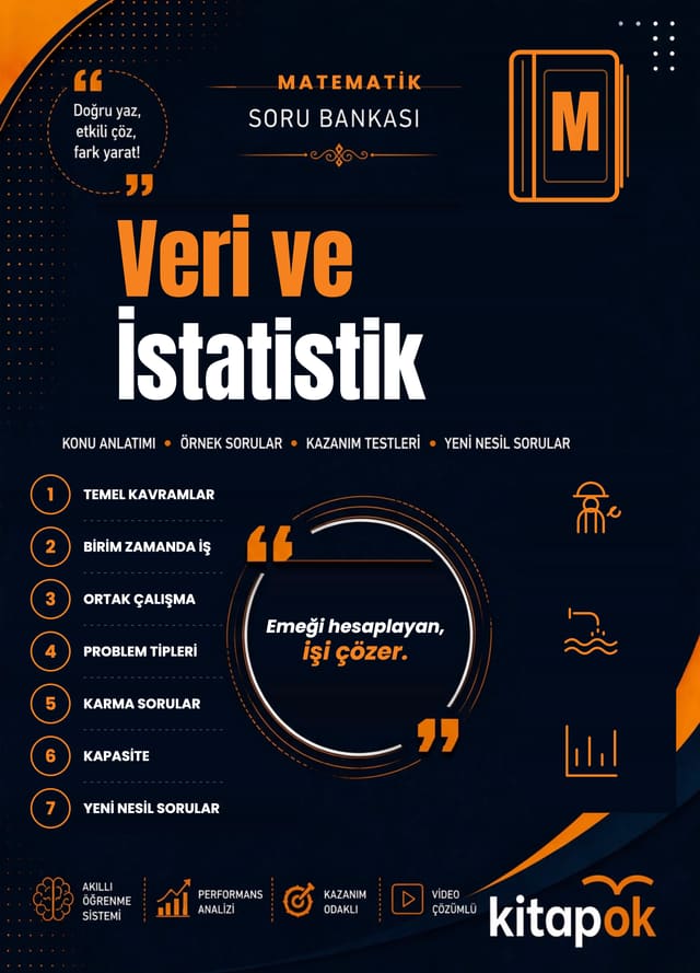 Veri ve İstatistik — 20 Soru soru bankası kapağı