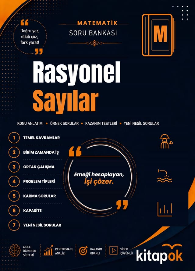 Rasyonel Sayılar — 20 Soru soru bankası kapağı