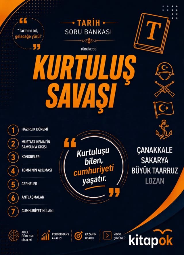 Kurtuluş Savaşı — 20 Soru soru bankası kapağı