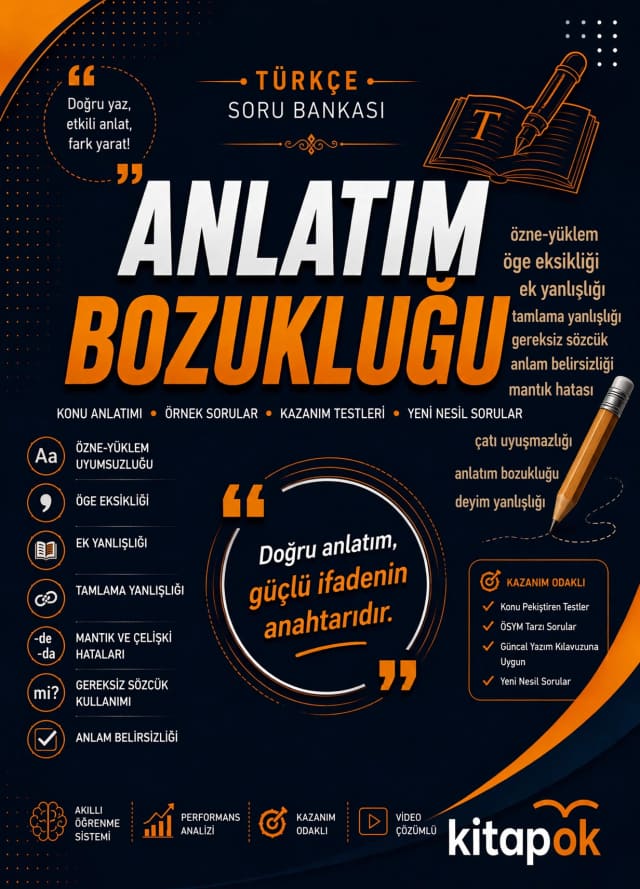 Anlatım Bozukluğu — 19 Soru soru bankası kapağı