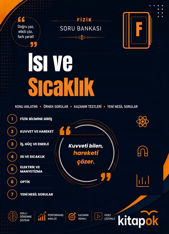 Isı ve Sıcaklık — 20 Soru soru bankası kapağı