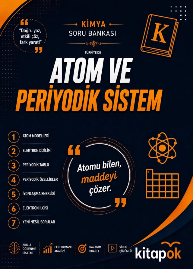 Atom ve Periyodik Sistem — 20 Soru soru bankası kapağı
