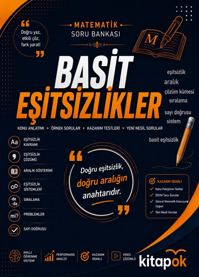 Basit Eşitsizlikler — 20 Soru soru bankası kapağı