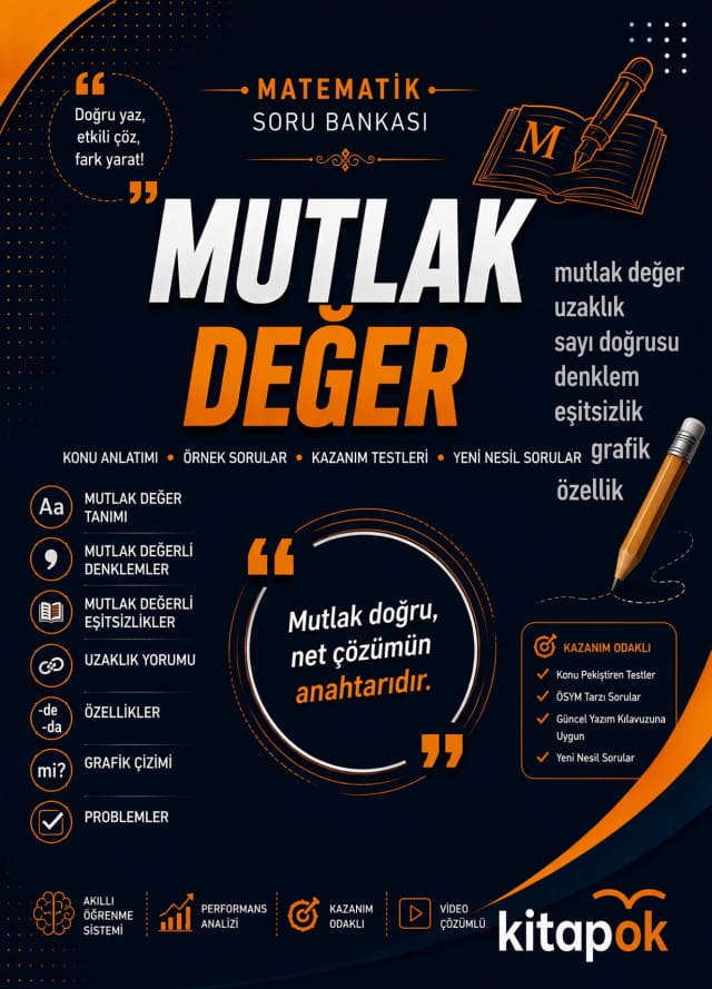 Mutlak Değer — 20 Soru soru bankası kapağı