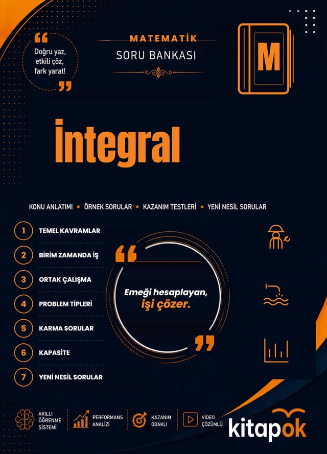İntegral — 20 Soru soru bankası kapağı