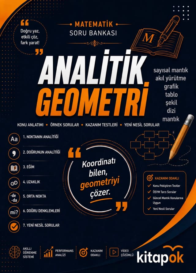 Analitik Geometri — 20 Soru soru bankası kapağı