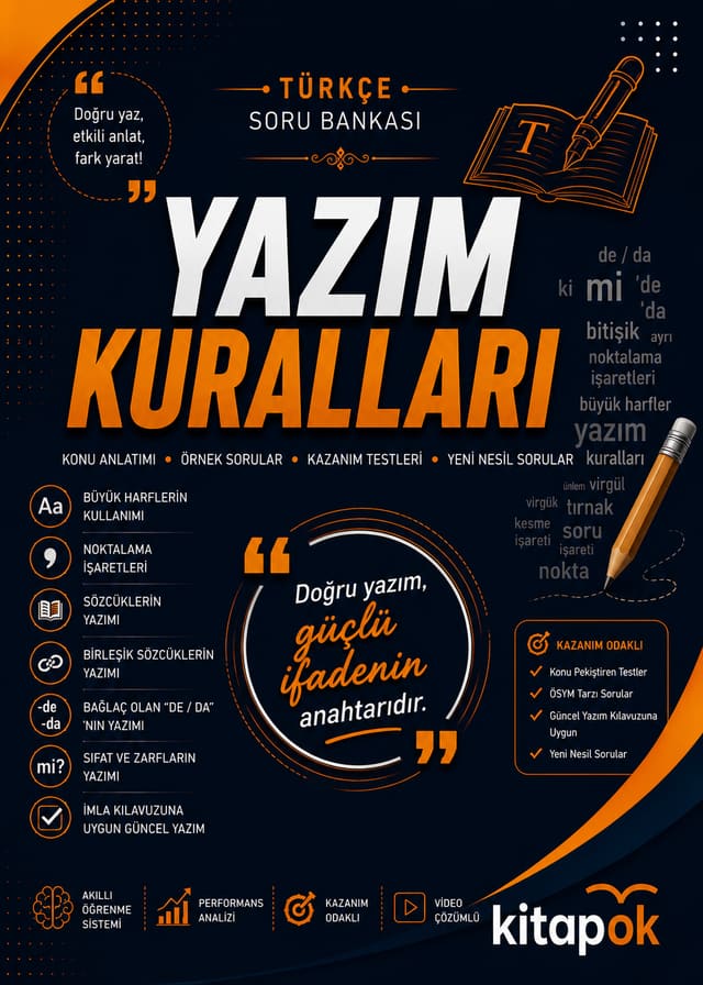 Yazım Kuralları — 20 Soru soru bankası kapağı