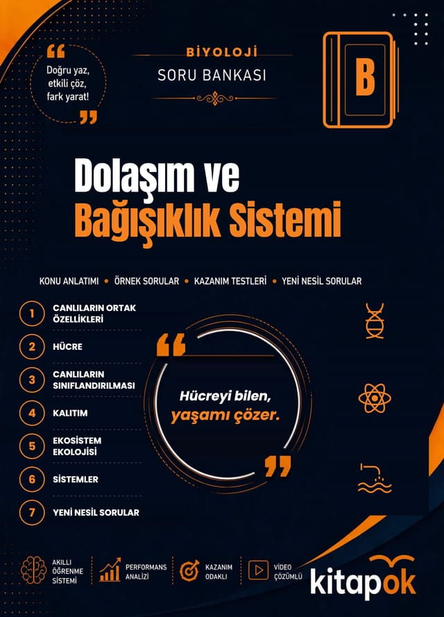 Dolaşım ve Bağışıklık Sistemi — 20 Soru soru bankası kapağı