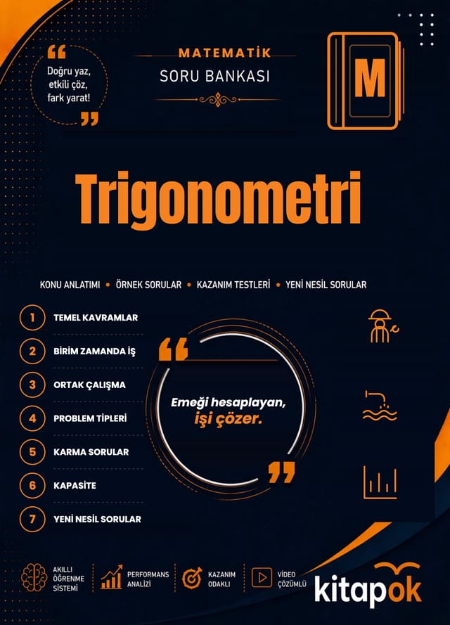 Trigonometri — 20 Soru soru bankası kapağı