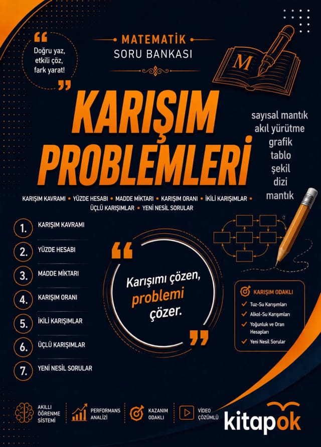 Karışım Problemleri — 20 Soru soru bankası kapağı
