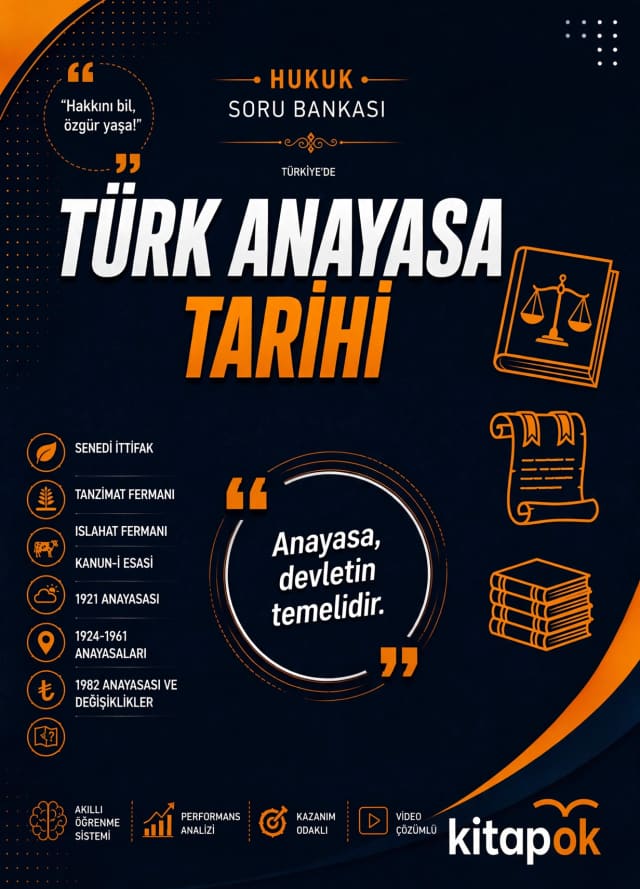 Türk Anayasa Tarihi — 20 Soru soru bankası kapağı